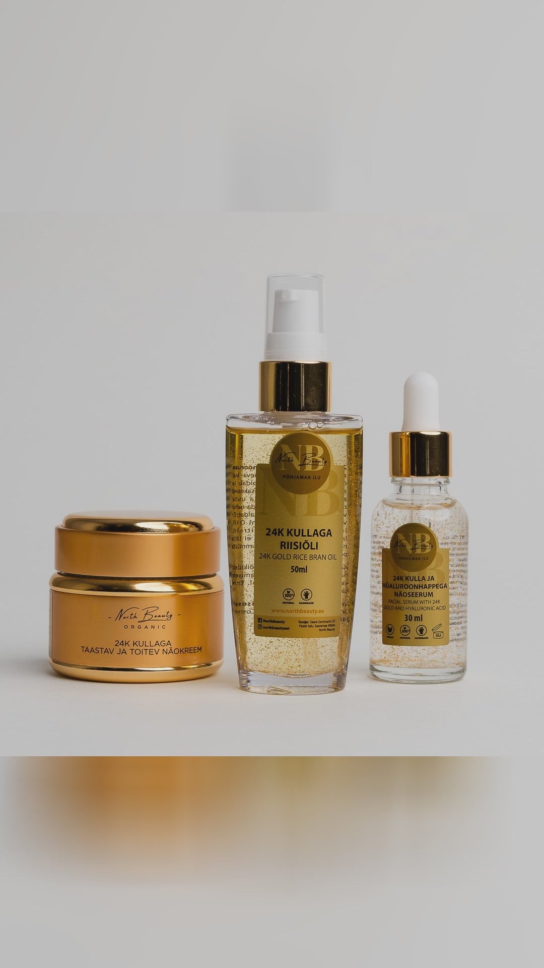 ✨ Want skin that looks lit from within?




Meet the North Beauty 24K Gold Gift Set: facial serum, rice oil, and face cream that sink in fast for a silky, non-greasy glow. Vegan, cruelty-free, and handmade in Estonia.

Think airy textures, luminous finish, sleek black gift box. Use daily, under makeup or solo. PS: use SOCIAL10 at checkout. Tap to shop, link in bio. #NorthBeauty #FaceAndBody #Gifts