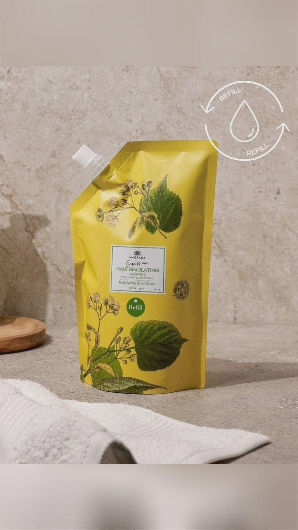 🌿 What if your shampoo made hair airy-light and saved 2 bottles? Meet the 500ml refill of Linden Flower Shampoo with Nordic Birch. Silky foam, fresh scent, and a clean formula that lifts fine roots and improves structure for daily good-hair days. Vegan, sulphate free, made in Europe. Save for your next restock and treat your hair right. Tap to shop, link in bio. Magrada shampoo CleanBeauty