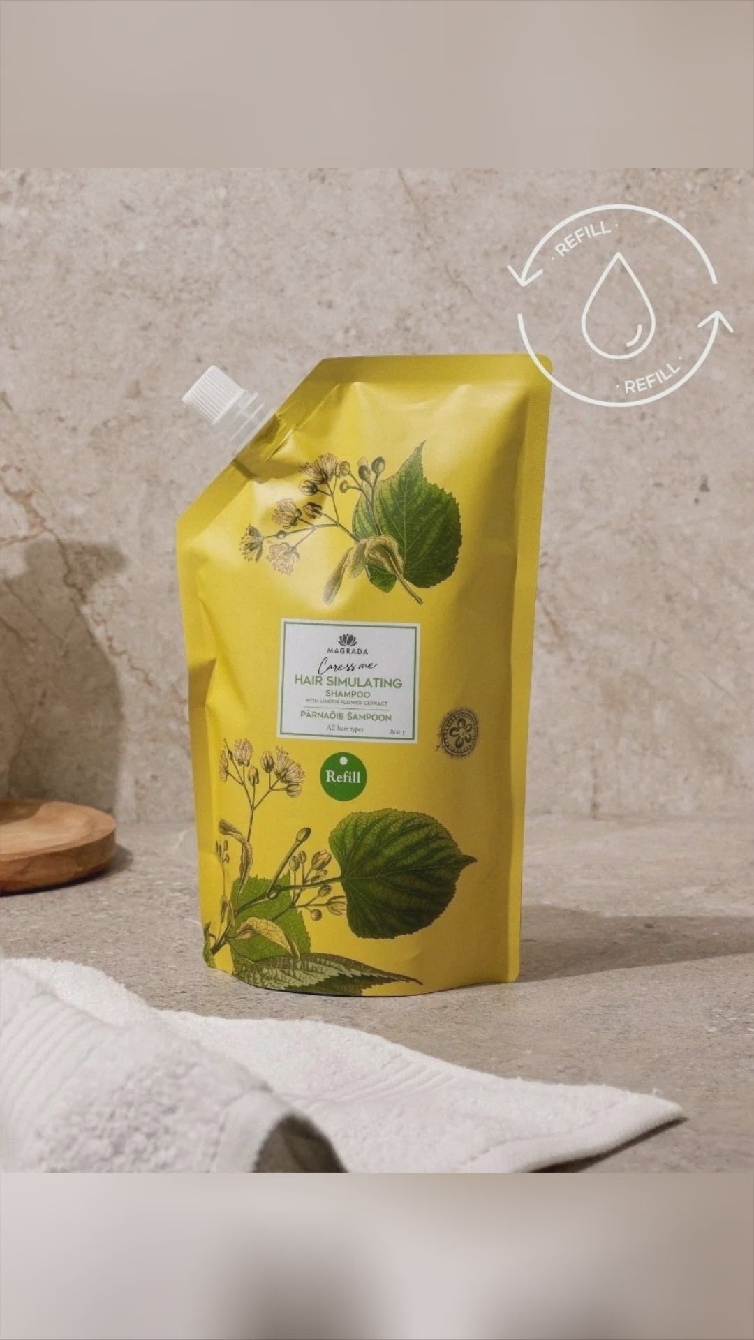 🌿 What if your shampoo made hair airy-light and saved 2 bottles? Meet the 500ml refill of Linden Flower Shampoo with Nordic Birch. Silky foam, fresh scent, and a clean formula that lifts fine roots and improves structure for daily good-hair days. Vegan, sulphate free, made in Europe. Save for your next restock and treat your hair right. Tap to shop, link in bio. Magrada shampoo CleanBeauty