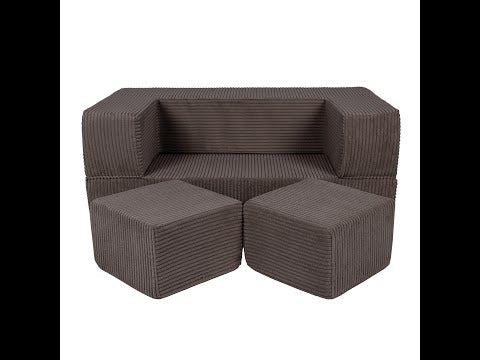 🛋️ Ready to dive into a playful paradise? This MeowBaby Cube Sofa isn't just furniture—it's your child's new favorite adventure companion! Soft, luxurious, and endlessly transformable, it's the cozy corner they've been dreaming of. Unfold into creativity with soft velvet embrace, all while keeping the mess stress-free thanks to its easy-clean cover. Perfect for playtime, naps, and everything in between. Add a touch of European craftsmanship to your playroom. Curious? Check out how it all magica