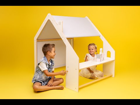 🏠 Dreaming of endless adventures? Join the fun with MeowBaby's wooden wonder! Watch your child's face light up with joy in their new playhouse. Spark creativity and explore every corner of their imagination. Crafted with care in Poland, this delightful house is easy-peasy to assemble and eco-friendly too! Perfect for children aged 1-3 years, under adult supervision. Ready to create lifelong memories? Give them the gift of magical moments. Discover the collection, link in bio. MeowBaby KidsPlayh