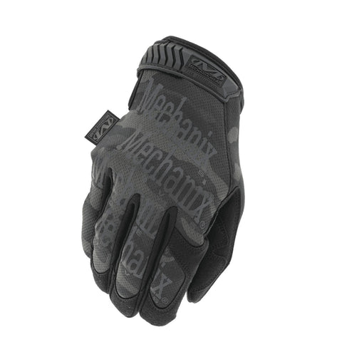 2. Mechanix tactical glove in Multicam black with visible logo, breathable TrekDry material, and reinforced knuckle protection