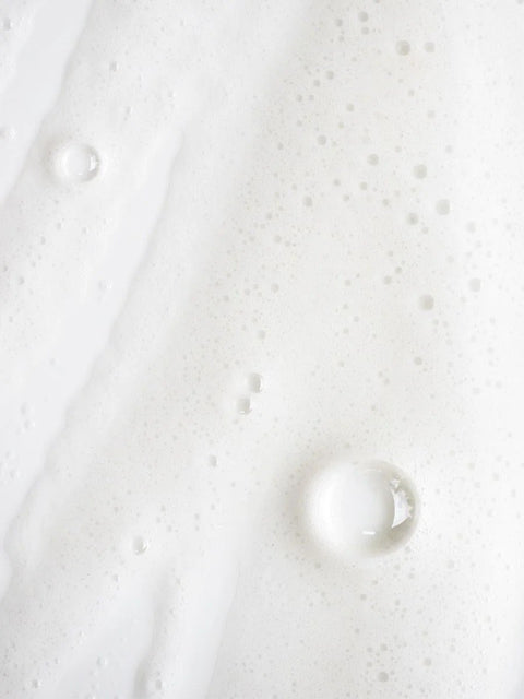 4. Close-up of foamy texture of Magrada Organic Cosmetics Linden Flower Shampoo