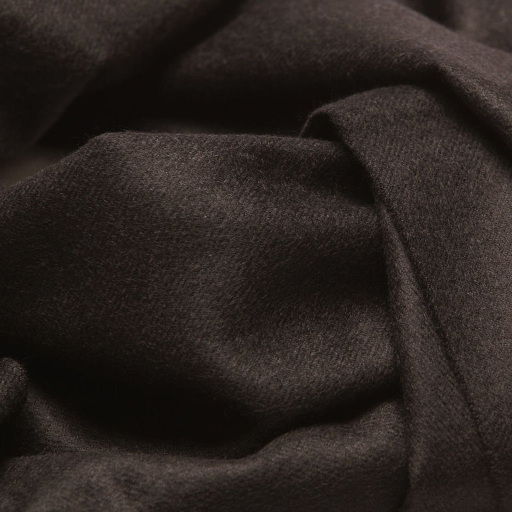 21. Close-up of Alpaka natural baby alpaca fabric in black, showing texture and softness