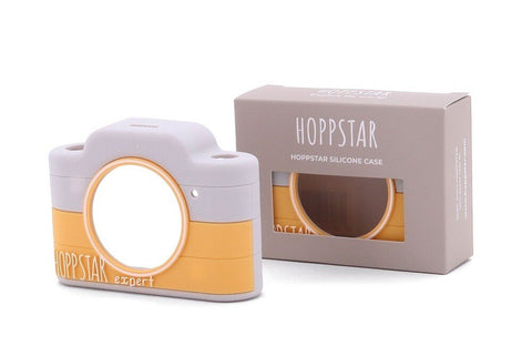 5. Yellow and grey silicone case for Hoppstar Expert kids camera with packaging box