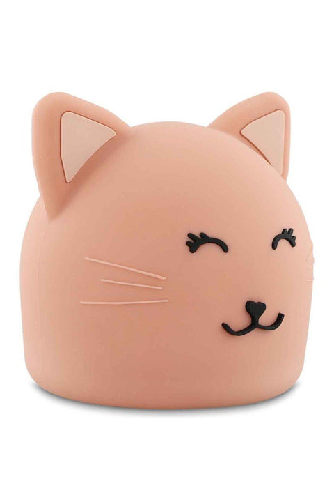 4. Trixie Baby's Mrs. Cat silicone night light with smiling face and cat ears on white background