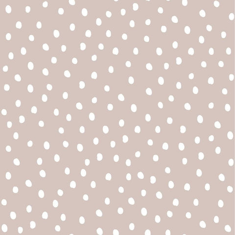 2. Powder pink wallpaper with white irregular dots pattern by Dekornik on a clean background