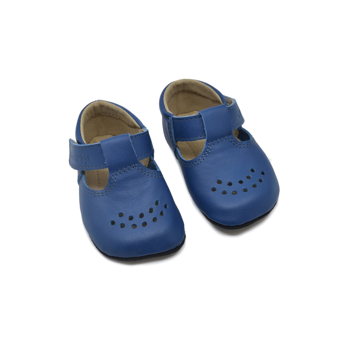 4. Pair of Omaking Mutsu blue kids' slippers with wide toe box and breathable design