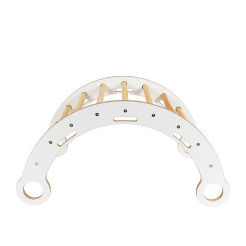 4. Bottom view of Snug Rocker for kids without pillow, emphasizing stable design and birch plywood material