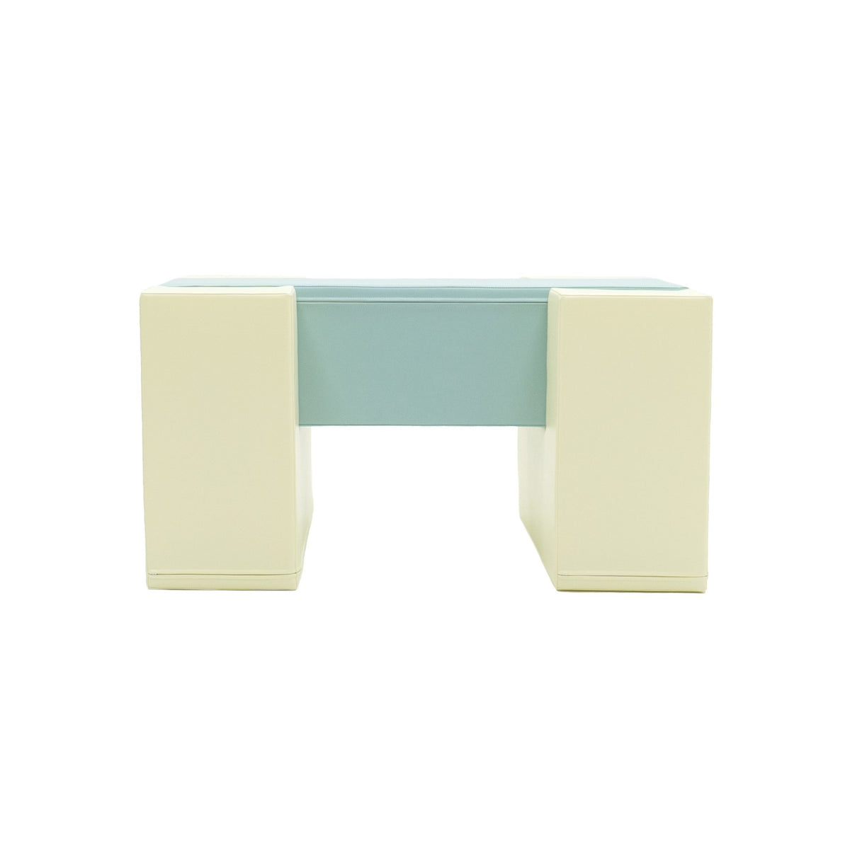 2. IGLU Soft Play Balance Bridge in light pastel colors shown from front on white background