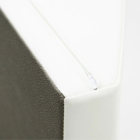 3. Close-up of white IGLU soft play set corner showing fabric texture and seam