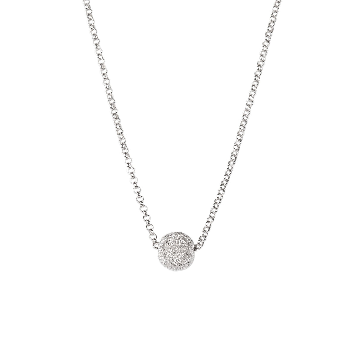 1. MyaMoon Stardust Choker in silver, featuring a minimalist design with a round clasp and adjustable chain, studio shot
