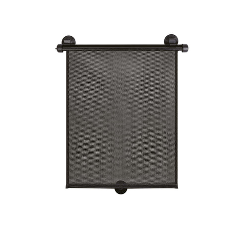 1. Ezimoov retractable sunshade with mesh textile and suction cups on white background