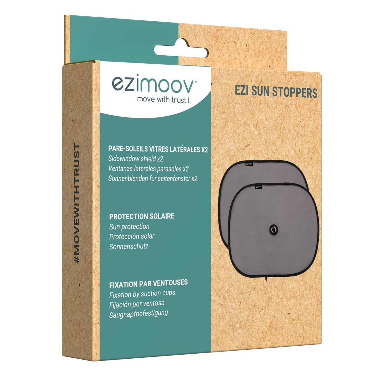 4. Ezimoov EZI SUN STOPPERS retail packaging with product image and features