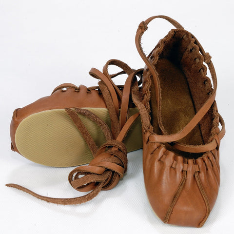 5. Close-up of Omaking upgraded tied dancing shoes showing soft latex insole and durable rubber outsole