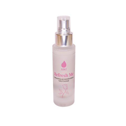 1. Tilk! Refresh Me Probiotic Facial Toner with Organic Rose Water, 50ml, shown in a clear spray bottle