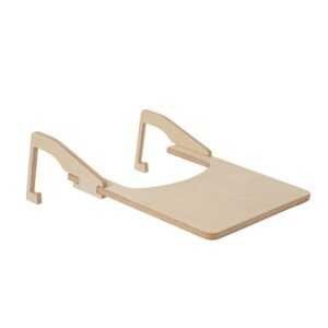 4. Natural birch plywood feeding tray attachment in studio setting