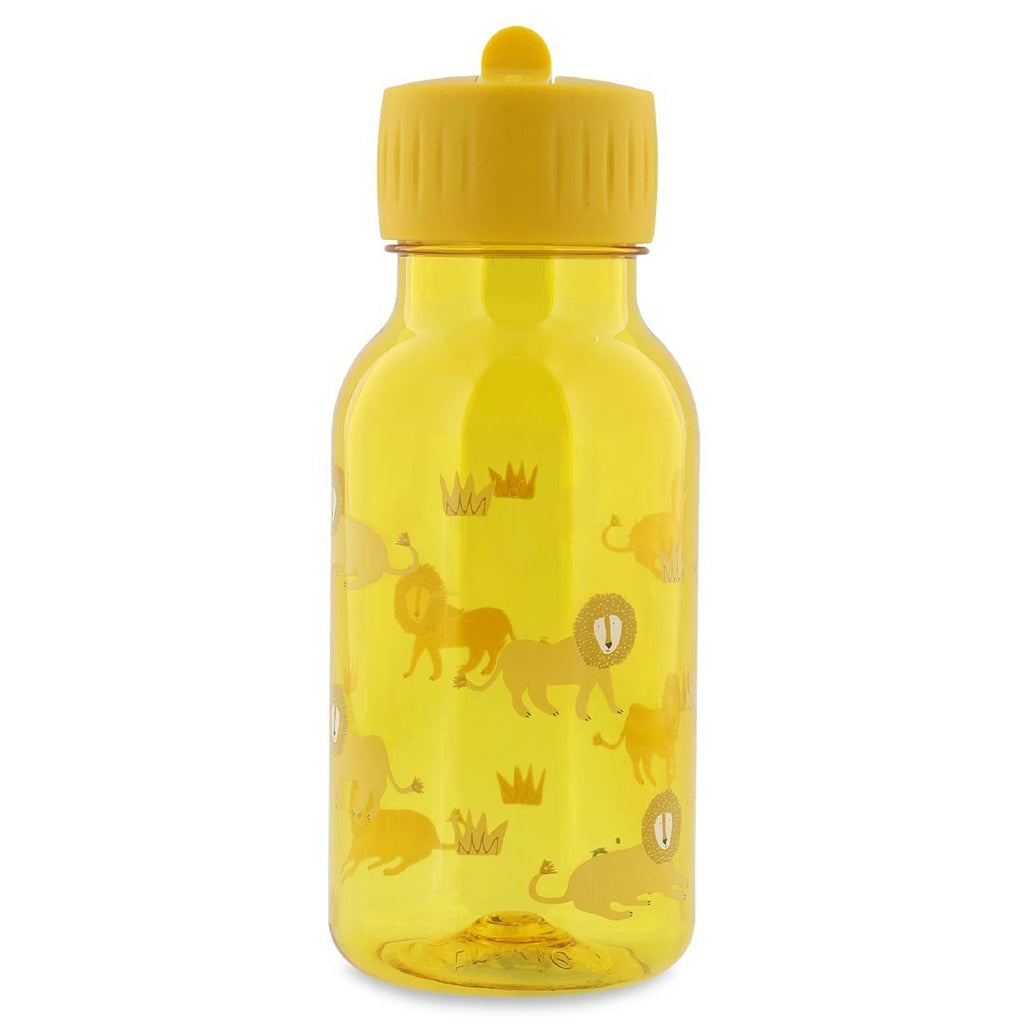 1. Yellow Trixie Baby Tritan bottle with playful lion design and yellow cap, ideal for kids