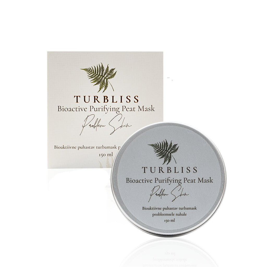 4. Turbliss Bioactive Purifying Peat Mask 150ml packaging, studio shot