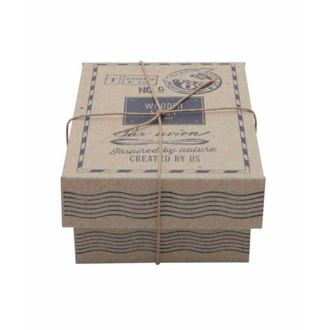 4. Closed cardboard packaging for 1950s Wooden Story car with vintage design