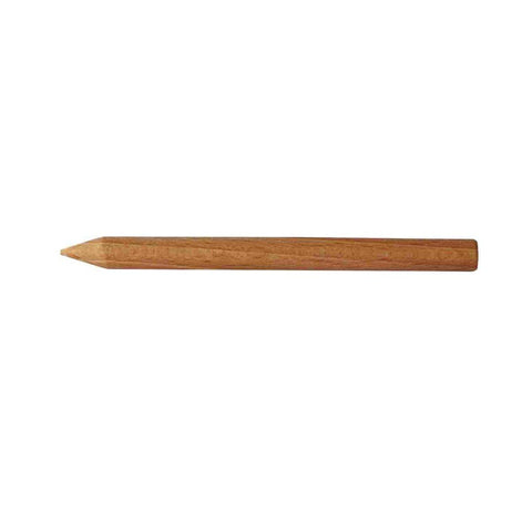 5. Close-up of wooden pencil included with Montessori sand writing tray, showcasing smooth finish and natural wood texture.