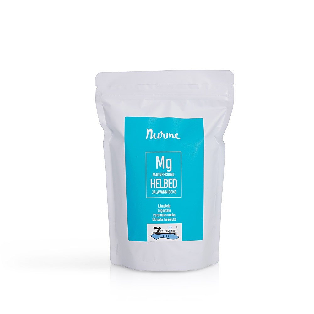 2. Nurme Zechstein Inside Magnesium Chloride Flakes 700g in white and blue packaging on white background